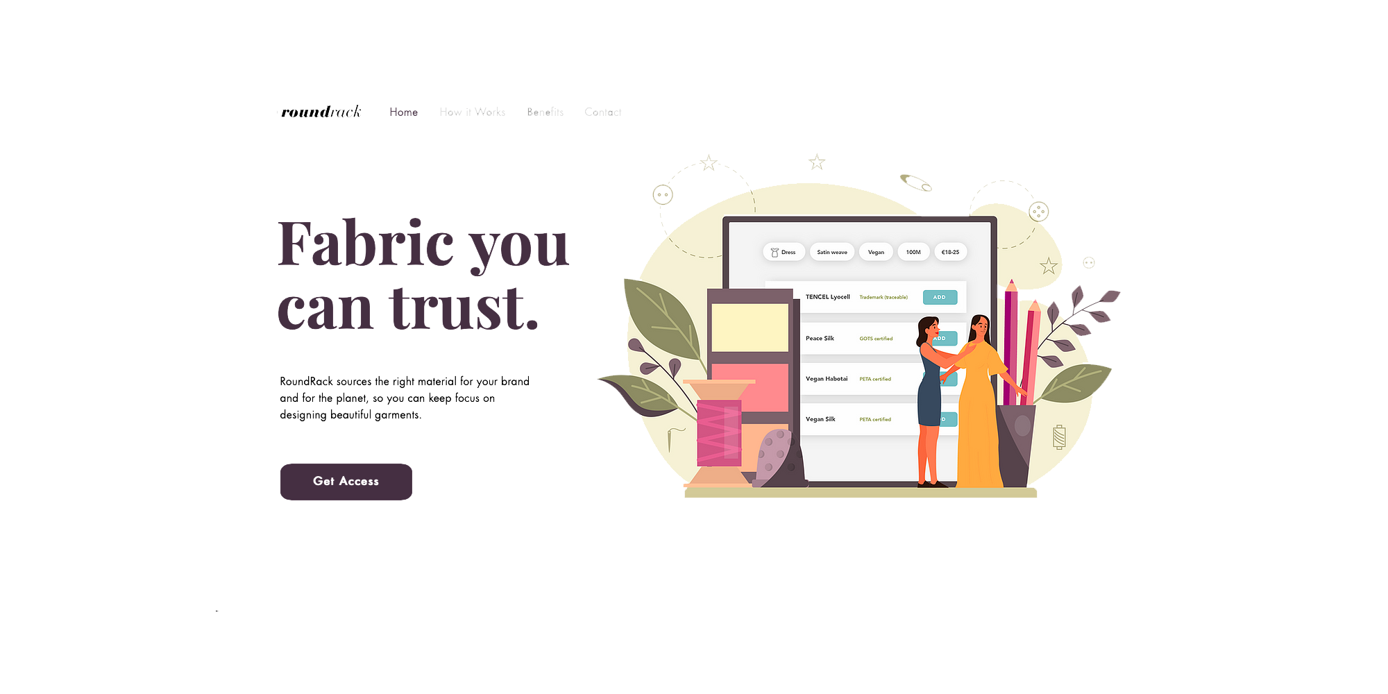 Roundrack : faciliter l’approvisionnement en tissus durables pour limiter les impacts environnementaux de la mode